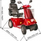 Elektrický invalidný a seniorský vozík Selvo 4800