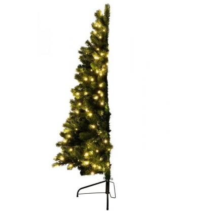 Umelý polo. vianočný stromček so zabud. LED osvetlením, 180cm KMF 7/180