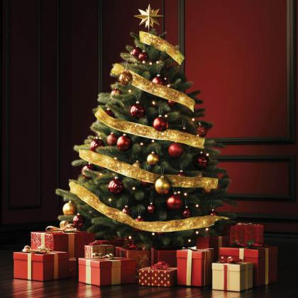 LED stuha so vzorom - teplá biela 15m RLS15WW