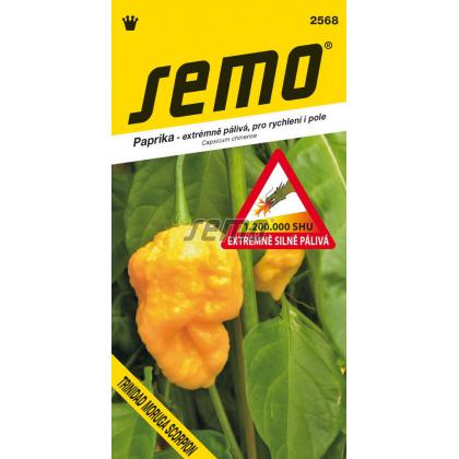 Paprika ročná – štipľavá TRINIDAD MORUGA SCORPION YELLOW 10s