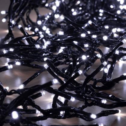 LED cluster svetelná reťaz- studená biela LC 768/WH 7,5m