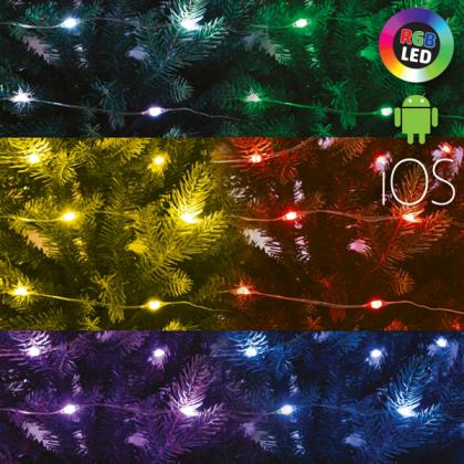 Micro LED SMART svetelná reťaz - 10m ML 100 RGB SMART