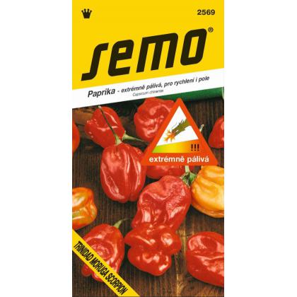 Paprika ročná – štipľavá TRINIDAD MORUGA SCORPION RED 10s