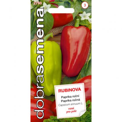 Paprika zeleninová RUBINOVA - 0,5g