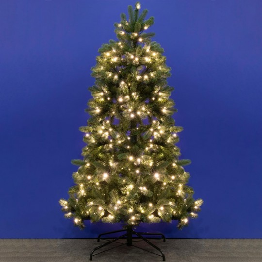 Umelý vianočný stromček so zabud. LED osvetlením, 210 cm KMF 6/210