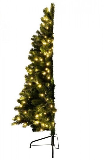 Umelý polo. vianočný stromček so zabud. LED osvetlením, 180cm KMF 7/180