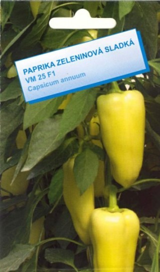 Paprika na rýchlenie sladká – VM 25 F1, 25 sem.