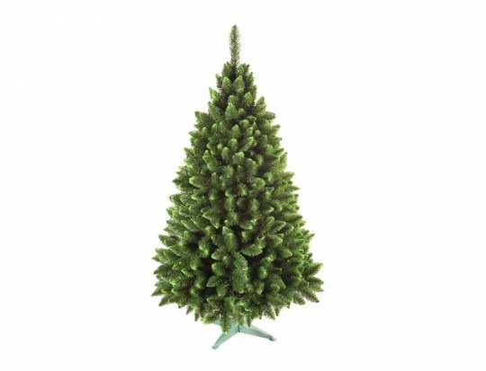 Umelý vianočný stromček JEDLA so zelenými koncami 160cm