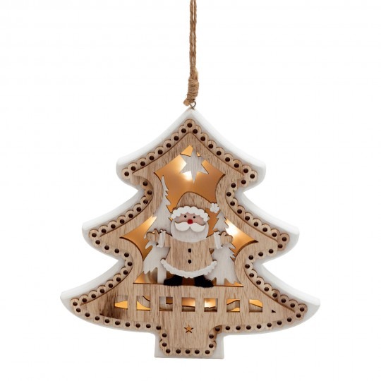 Dekorácia na dvere, okno - drevený stromček KID 23