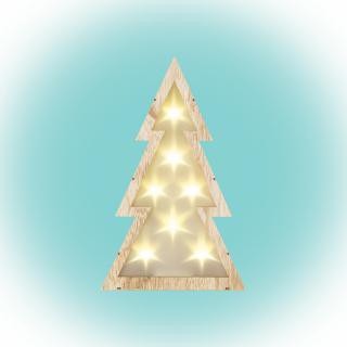 Dekorácia svietiaci stromček s 3D efektom KLW 35