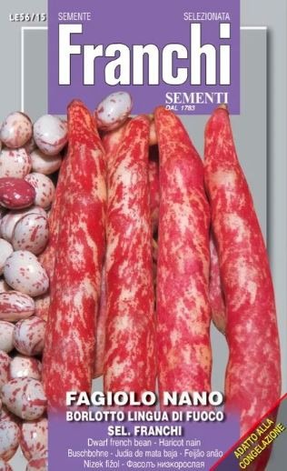 Fazuľa ťahavá BORLOTTO LINGUA DI FUOCO 180g
