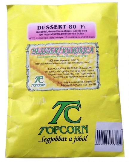 Kukurica cukrová – neskorá – Dessert R80 F1, 1000 sem.