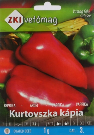  Paprika ročná Kurtovszka kápia 1g