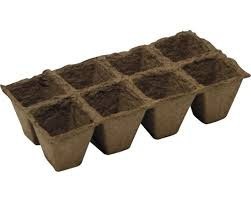 Kvetináč rašelinový na priesady 10ks/6x6 cm 