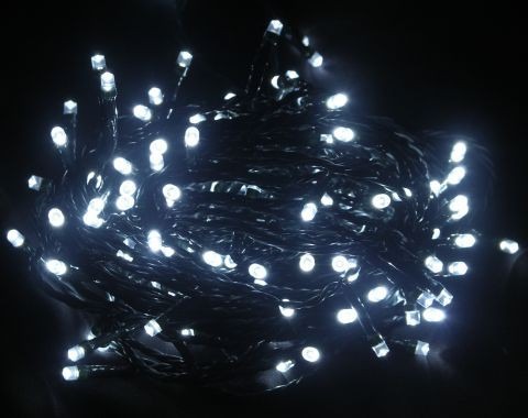 LED svetelná reťaz- studená biela 7m LED 108C/WH