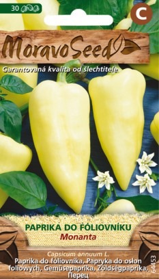 Paprika ročná do fóliovníku - Monanta 30s