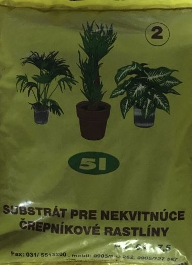 Substrát na nekvitnúce rastliny 5l