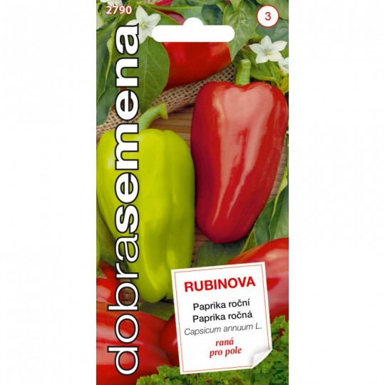 Paprika zeleninová RUBINOVA - 0,5g Paprika zeleninová RUBINOVA - 0,5g