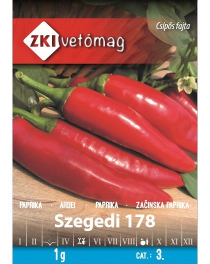 Paprika koreninová štiplavá – Szegedi 178, 1g